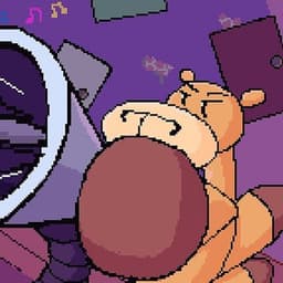 Dmitry's pixel art of a camel and a robot